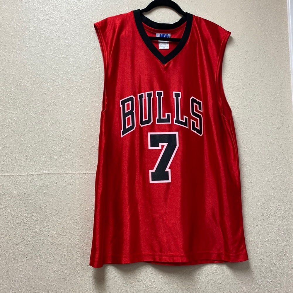 Chicago Bulls NBA #7 GORDON red jersey MENS Large